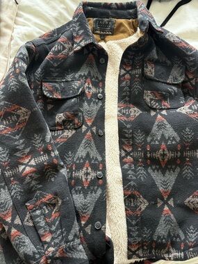 Fleece lined flannel jacket